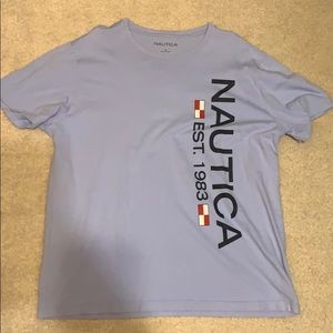 Nautica baby blue tee shirt